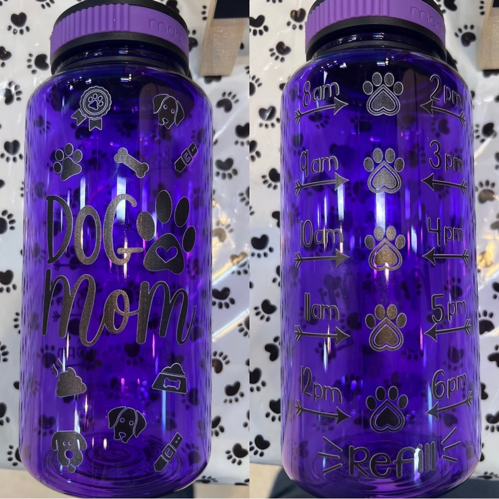 Motivational Dog Mom Water Bottle
